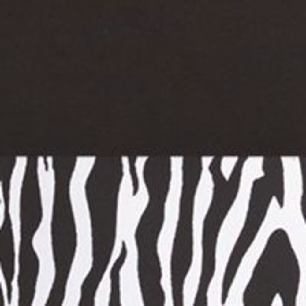 PLANET GOLD Womens A-Line Short Skirt Black Zebra Print Juniors XXS - Picture 4 of 4